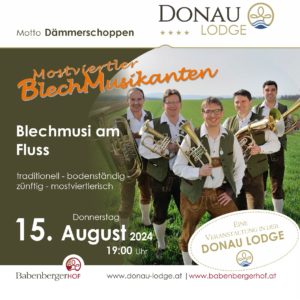 Heute Dämmerschoppen in der Donau Lodge!