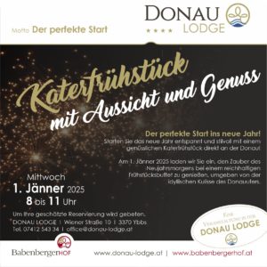 Neujahrsfrühstück in der Donau Lodge